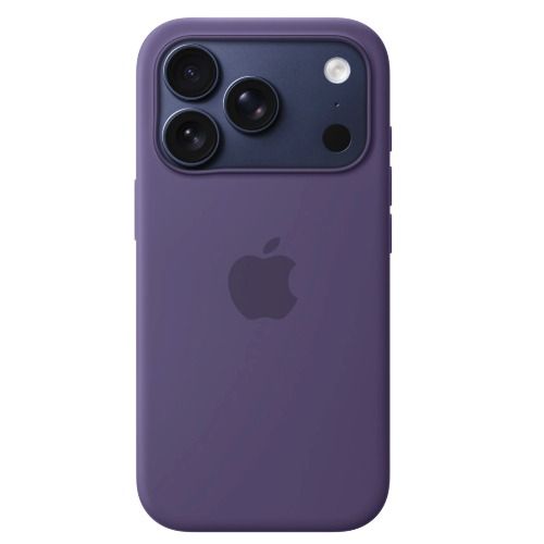 Silicone Case with Button, Animation & MagSafe iPhone 17 Pro (1:1 original), Purple Fog