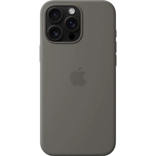 Чехол iPhone 16 Pro Max Silicone Case with MagSafe /stone gray/