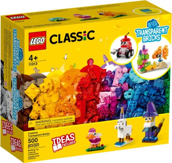 Блоковий конструктор LEGO Прозорі кубики (11013)