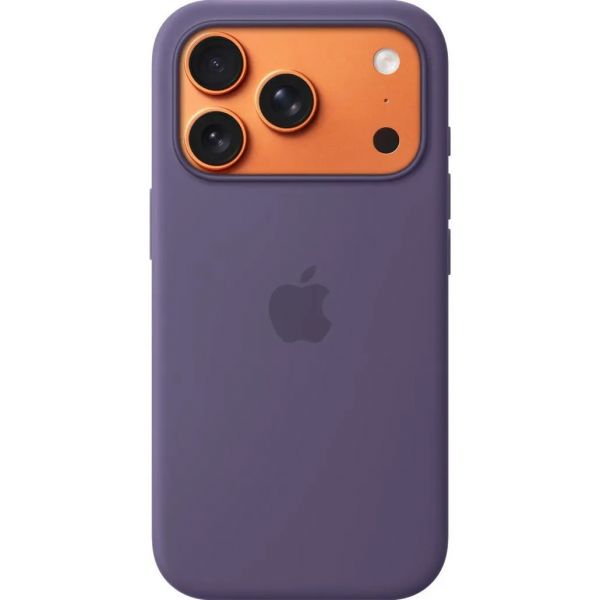 Silicone Case with Button, Animation & MagSafe iPhone 17 Pro Max (1:1 original), Purple Fog
