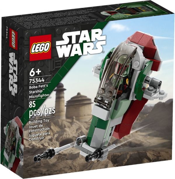 Блоковий конструктор LEGO Star Wars Мікровинищувач зореліт Боба Фетта (75344)