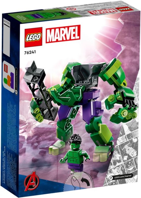 Блоковий конструктор LEGO Super Heroes Робоброня Халка 138 деталей (76241)