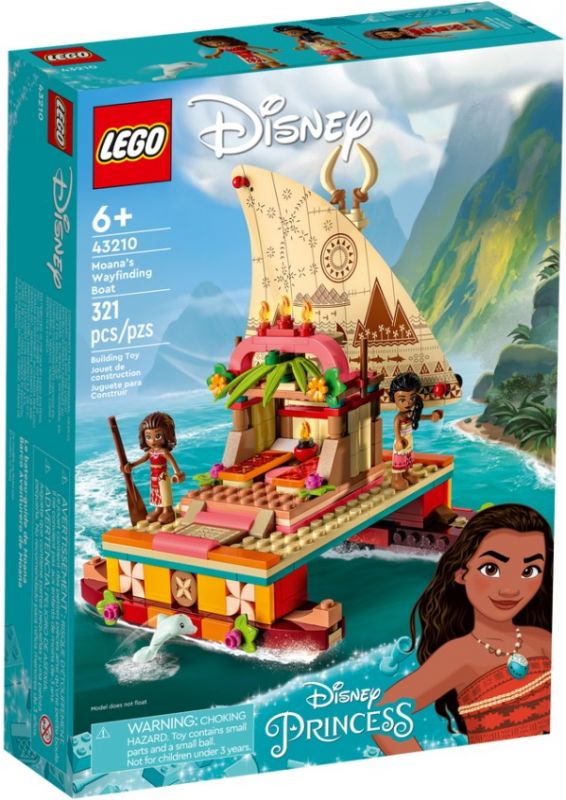 Блоковий конструктор LEGO Disney Princess Пошуковий човен Ваяни (43210)