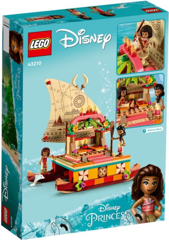 Блоковий конструктор LEGO Disney Princess Пошуковий човен Ваяни (43210)