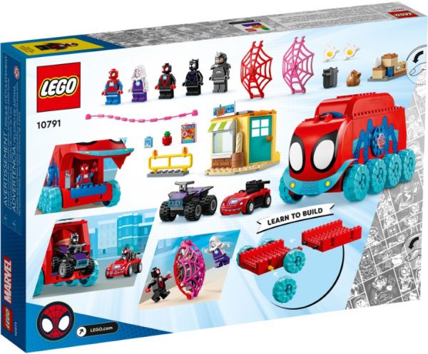 Блоковий конструктор LEGO Marvel Spidey Мобільна штаб-квартира команди Павука (10791)