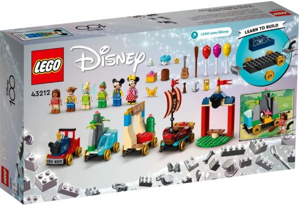 Блоковий конструктор LEGO Disney Classic Святковий діснеївський потяг (43212)