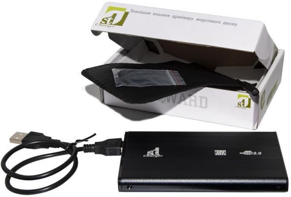 HDD/SSD 2.5'' Карман 1StCharger SATA USB 2.0, Black (HDE1STU2520B)