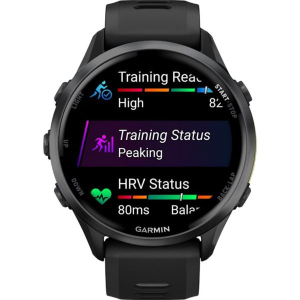 Смарт-годинник Garmin Forerunner 970 Carbon Gray DLC Titanium (010-02969-00/10)