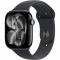 Apple Watch Series 11 GPS 42mm Jet Black Aluminium Case with Black Sport Band S/M MEQT4