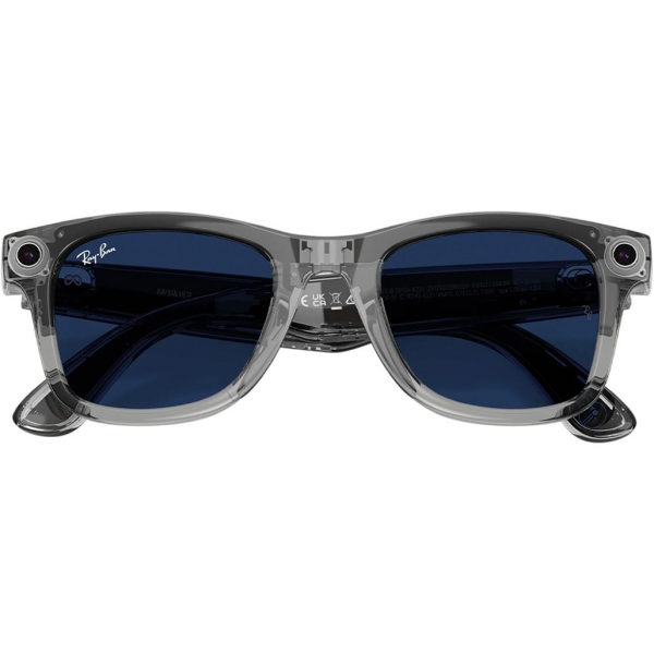 Смарт-очки Ray-Ban Meta Wayfarer Gen2 Large Shiny Tr. Grey Fr./Cl. S.Tr.L.(RW4012 6840MF 53-22)