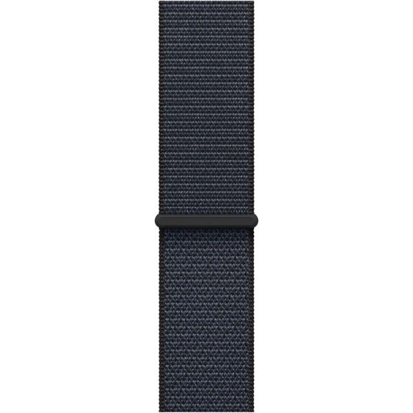 Apple Watch Series 10 GPS 46mm Jet Black Aluminum Case with Ink Sport Loop MWWR3