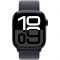 Apple Watch Series 10 GPS 42mm Jet Black Aluminum Case with Ink Sport Loop MWWG3