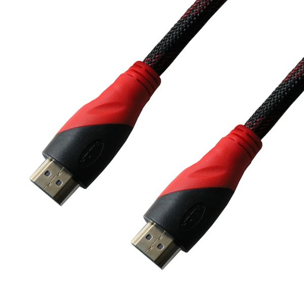 Кабель HDMI-HDMI V 1.4  Grand-X 1.5м (HDN-1080P), красно-черный
