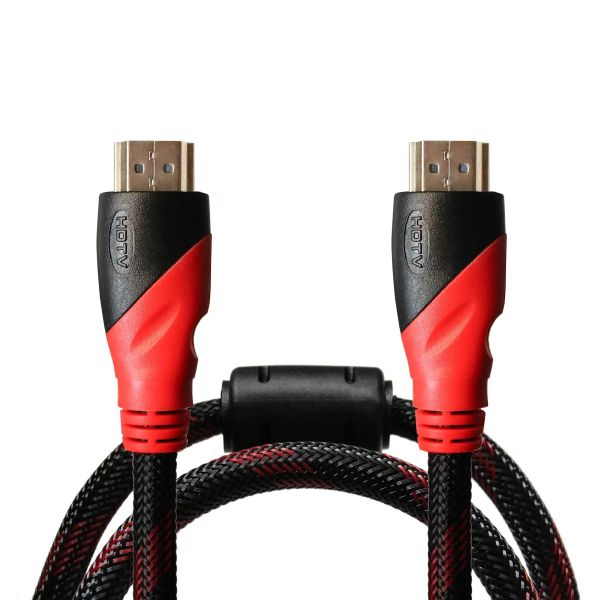 Кабель HDMI-HDMI V 1.4  Grand-X 1.5м (HDN-1080P), красно-черный