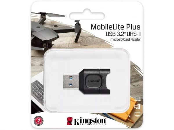 Кардрідер Kingston USB 3.2 Type-A > SD UHS-II Чорний