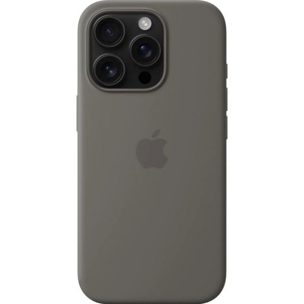 Чехол iPhone 16 Pro Silicone Case with MagSafe /stone gray/