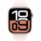 Apple Watch Series 10 GPS 46mm Rose Gold Aluminum Case with Light Blush Sport Band M/L MWWU3