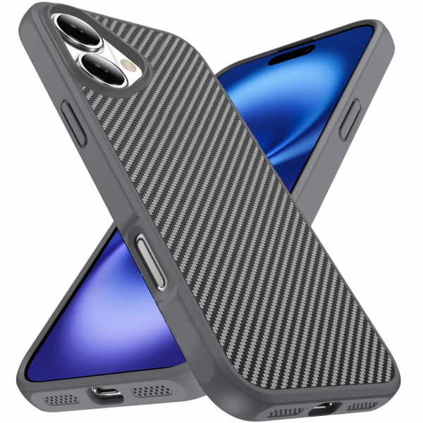 Чохол CASE LAB Carbon Case for Apple for iPhone 17 with MagSafe (grey)