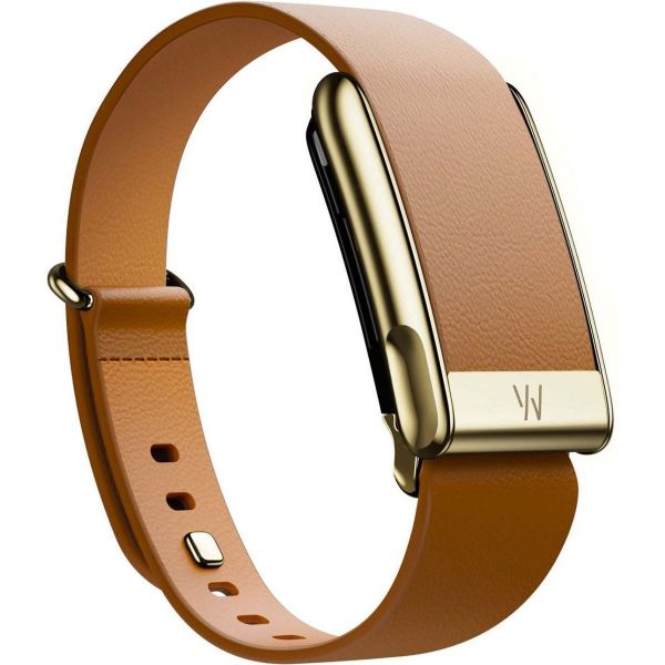 WHOOP 5.0 MG Life LeatherLuxe Tapered Band | Camel with Gold - Size S (+12 міс. підп.)