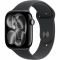 Apple Watch Series 11 GPS 46mm Jet Black Aluminium Case with Black Sport Band M/L MEUX4