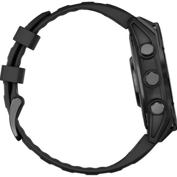 Смарт-годинник Garmin Fenix 8 47mm AMOLED Slate Gray with Black Silicone Band (010-02904-00)