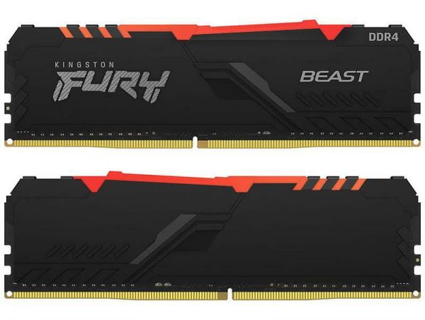 Модуль пам`ятi DDR4 32GB/3600 Kingston Fury Beast RGB (KF436C18BBA/32)