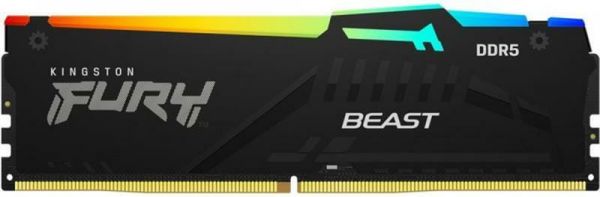 Модуль пам`яті DDR5 16GB/5600 Kingston Fury Beast RGB Black (KF556C36BBEA-16)