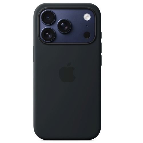 Silicone Case with Button, Animation & MagSafe iPhone 17 Pro (1:1 original), Black