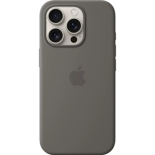 Чехол iPhone 16 Pro Silicone Case with MagSafe /stone gray/