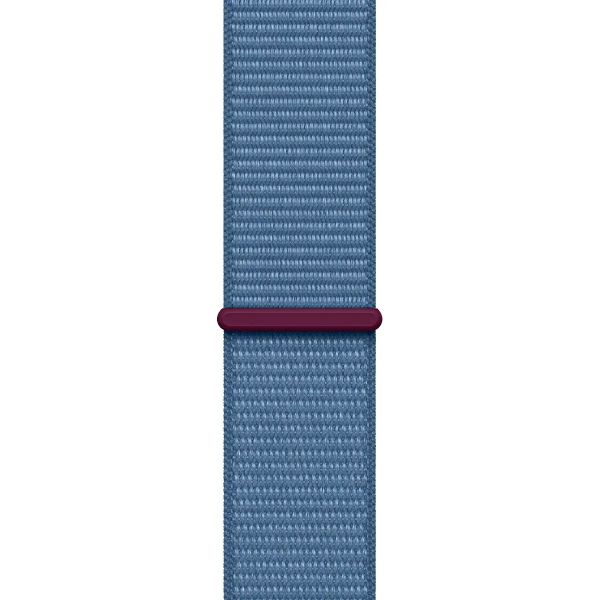 Apple Watch SE 2 GPS 44mm Silver Aluminium Case with Winter Blue Sport Loop (MREF3)