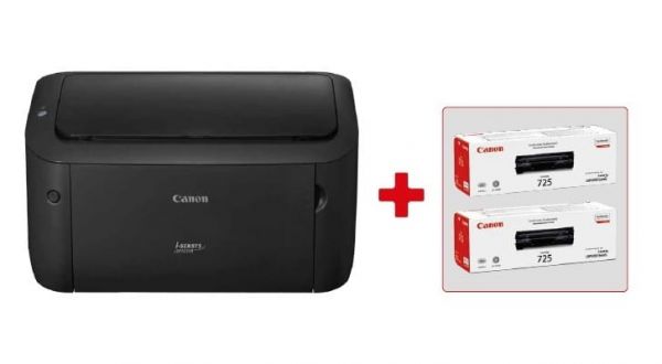 Принтер Canon i-SENSYS LBP6030B (8468B042AA) + 2 картриджа Canon 725