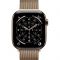 Apple Watch Series 11 GPS + Cellular 42mm Gold Titanium Case with Gold Milanese Loop M/L MF8Y4