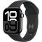 Apple Watch Series 10 GPS 42mm Jet Black Aluminum Case with Black Sport Band M/L MWWF3