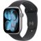 Apple Watch Series 11 GPS 46mm Space Grey Aluminium Case with Black Sport Band M/L MEV44