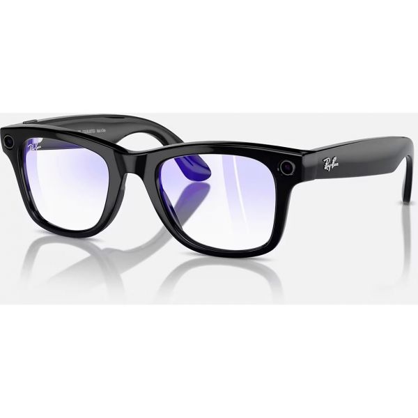 Смарт-окуляри Ray-Ban Meta Wayfarer Shiny Black Frame Clear Lens (RW4006 601/SB 50-22)