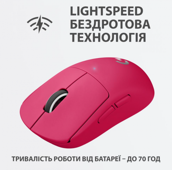 Миша Logitech G Pro X Superlight Wireless Magenta (910-005956)