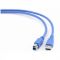 Кабель Gembird USB 3.0 AM/BM 1.8 м blue