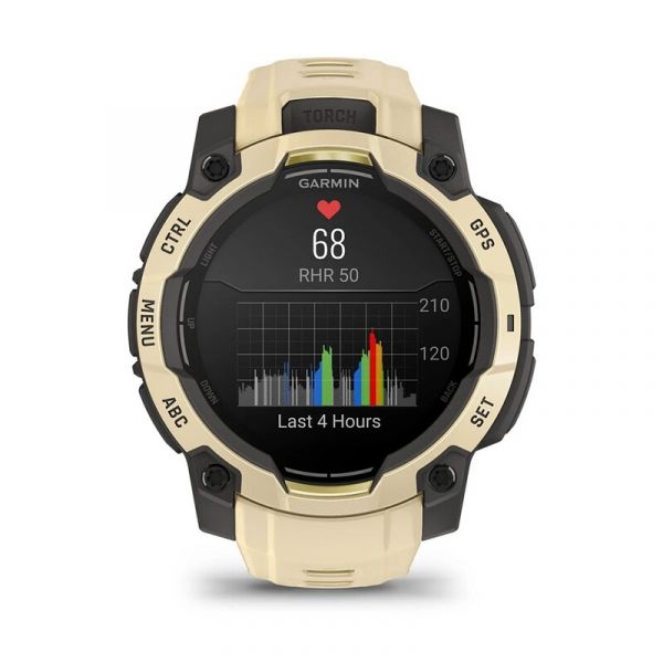Смарт-годинник Garmin Instinct 3 45mm AMOLED Citrine with Citrine Band (010-02936-02)