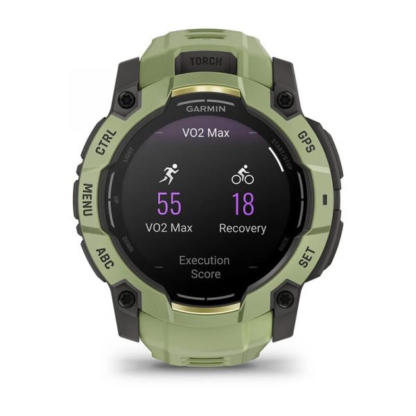 Смарт-часы Garmin Instinct 3 50mm AMOLED Green with Fern Green Band (010-03020-02)