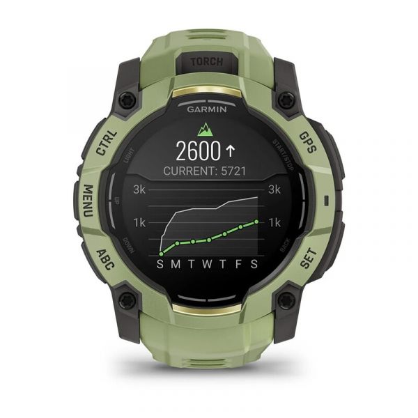 Смарт-часы Garmin Instinct 3 50mm AMOLED Green with Fern Green Band (010-03020-02)