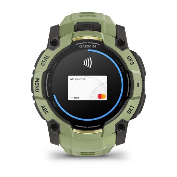 Смарт-часы Garmin Instinct 3 50mm AMOLED Green with Fern Green Band (010-03020-02)