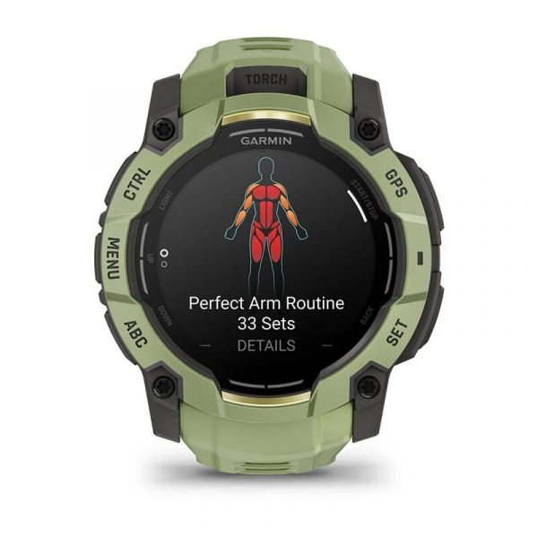 Смарт-часы Garmin Instinct 3 50mm AMOLED Green with Fern Green Band (010-03020-02)