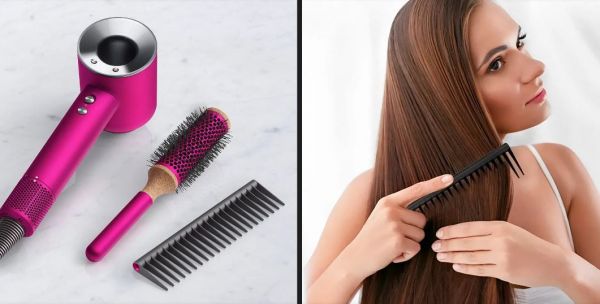 Гребінець Dyson-designed Detangling comb Nickel/Black 965003-02