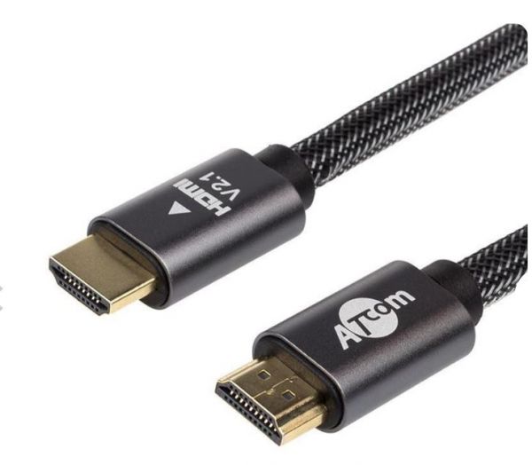 Кабель HDMI - HDMI Atcom Premium V 2.1, (M/M), 3 м, Black (AT23783)