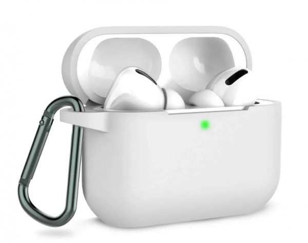 Чохол AirPods Pro 3 Case (з карабіном), White