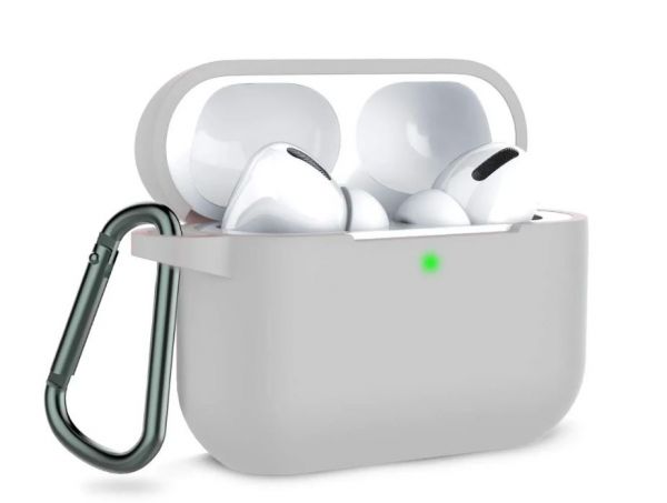 Чохол AirPods Pro 3 Case (з карабіном), Light Grey