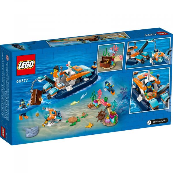 Блоковий конструктор LEGO City Дослідницький підводний човен (60377)