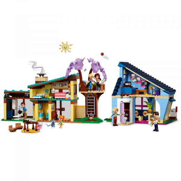 Блоковий конструктор LEGO Friends Родинні будинки Оллі й Пейслі (42620)