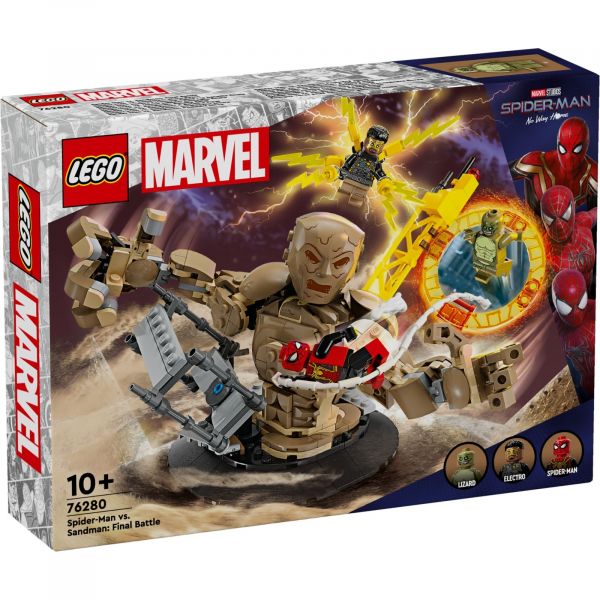 Блоковий конструктор LEGO Marvel Людина-Павук vs. Піщана людина: Вирішальна битва (76280)