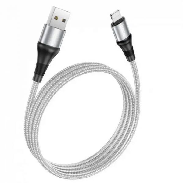 Кабель Hoco X50 Excellent charging data cable for Lightning Gray